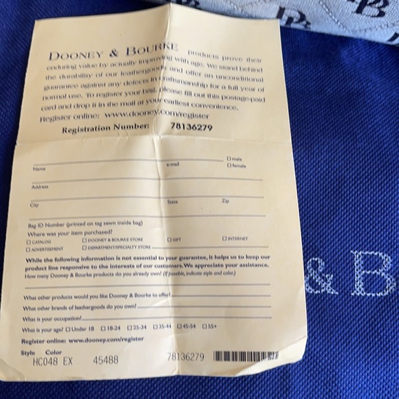 Dooney and Bourke anniversary edition - Picture 7 of 13